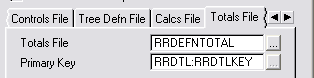 Totals File Tab