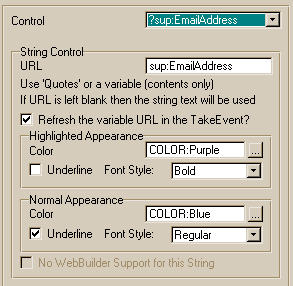 string control screenshot